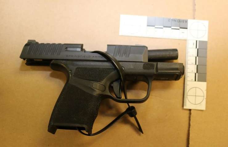 Firearm seized. August 31, 2023 (Photo courtesy of Lambton OPP)