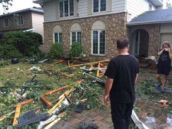 The aftermath of a tornado that touched down in the Ottawa area, September 21, 2018. (Photo courtesy of Heather Badenoch via Twitter)  