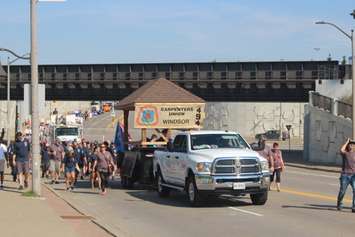 Unionized workers march in Windsor's annual Labour Day Parade, September 3, 2018 (Photo by Adelle Loiselle)