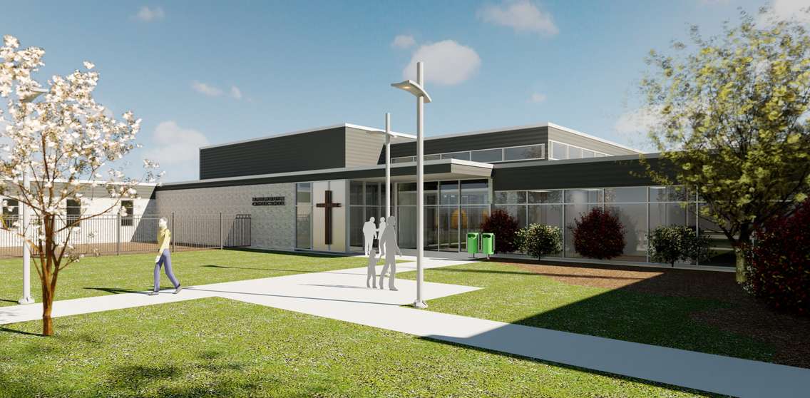 Artist rendering of Monsignor Uyen Catholic School renovations (Photo courtesy St. Clair Catholic District School Board) 