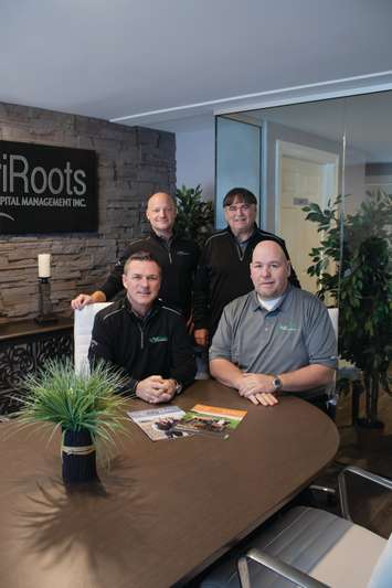 AgriRoots Team Mat Alexander, Jean Marie Laprise, Robb Nelson and Shawn Bustin (Photo courtesy Andrew Thiel)