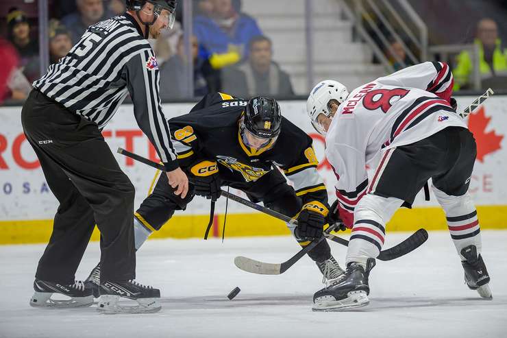 Guelph Storm at Sarnia, February 12, 2025. Photo by Metcalfe Photography. 