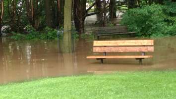 Flooding in Harrstion on June 23, 2017. (Photo by Dan Bieman)