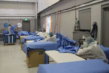 Harbour Technologies where they manufacture medical gowns and N-95 medical masks, October 28, 2021. (Photo by Maureen Revait) 