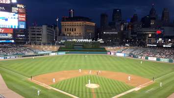 Comerica Park in Detroit is seen during a Detroit Tigers-Kansas City Royals game on September 21, 2018. Photo by Mark Brown/Blackburn News.