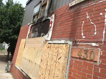 Fire crews responded to a Premiere Nails on Wyandotte St. W, June 24, 2015. (Photo by Jason Viau)
