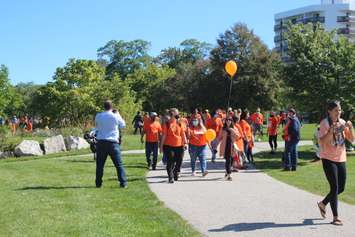 The first National Day for Truth and Reconcilliation marked on Windsor's waterfront, September 30, 2021. (Photo by Maureen Revait)