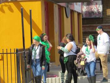 St. Patrick's Day revelers on Richmond Row. (File photo by Miranda Chant, Blackburn Media)
