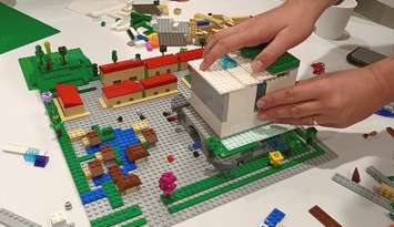 Owen Sound workshop uses Lego to look at housing solutions. Photo from Owen Sound & North Grey Union Public Library