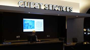 A new guest services desk is part of the renovations at the Point Edward Casino. December 29, 2017. (Photo by Colin Gowdy, Blackburn News)