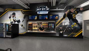 An artist's rendering of the Pit Stop at Progressive Auto Sales Arena (Photo courtesy of Sarnia Sting Hockey Club)