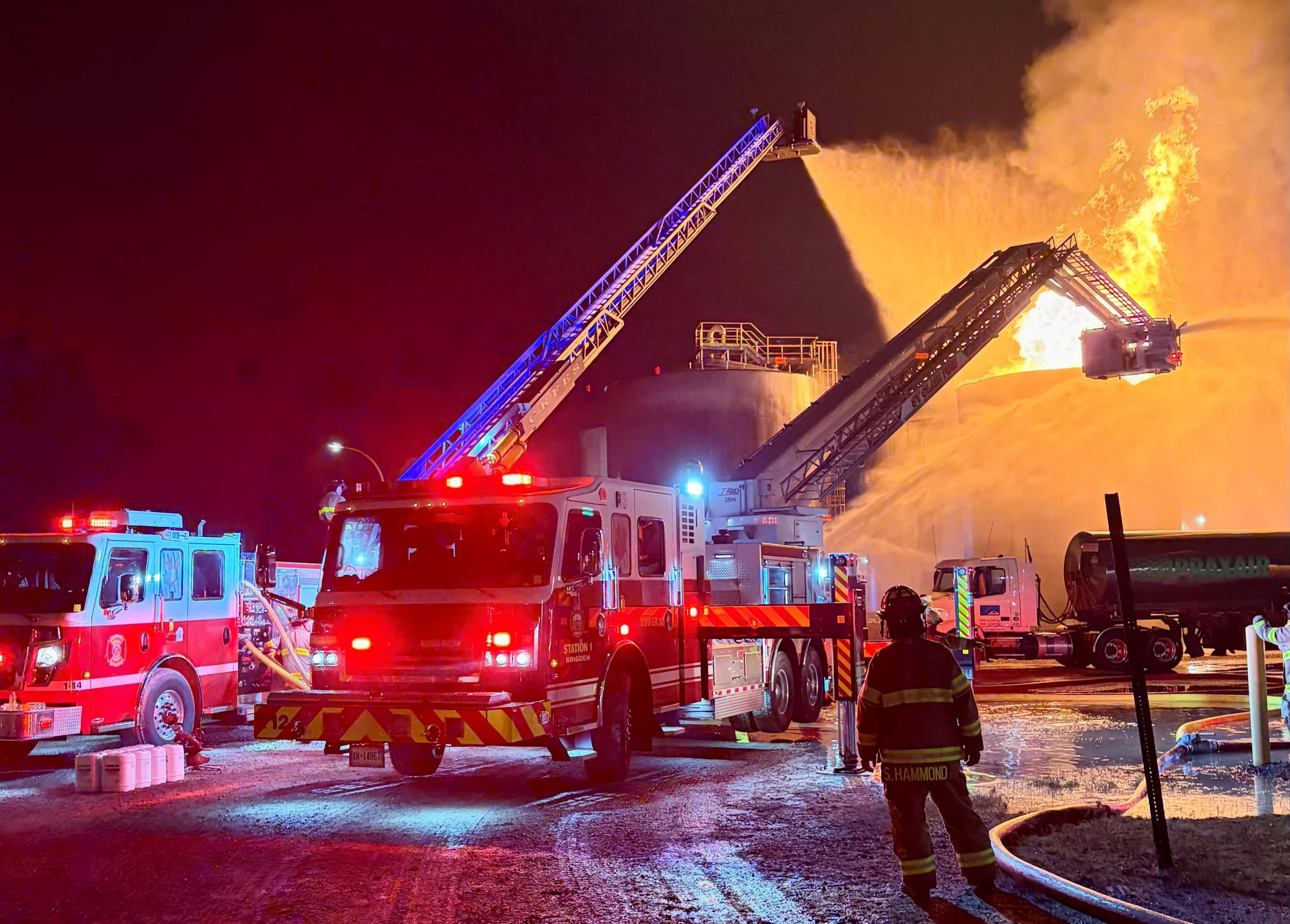 Cleanup continues after fire at Greenfield Global ethanol plant