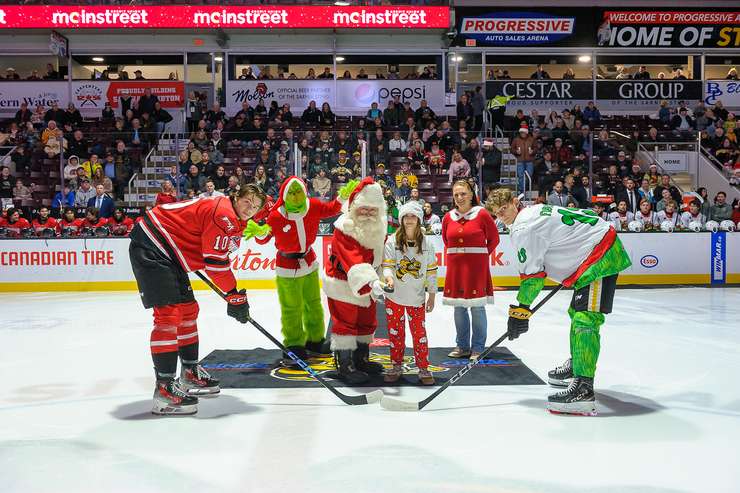 Sarnia Sting host Owen Sound on December 14, 2024 (Photo by: Darren Metcalfe Photography)