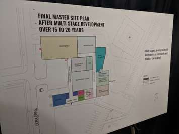 What the redevelopment and expansion of the CKHA Wallaceburg facility will look like once complete. February 22, 2019. (Photo by Greg Higgins)