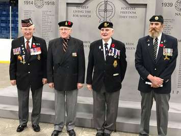 Sarnia Remembrance Day service inside Sarnia Arena. November 11, 2018 (Photo by Sue Storr.)