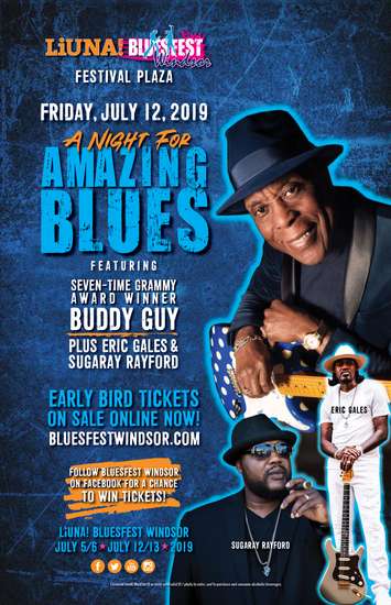 Legendary blues guitarist and singer Buddy Guy is coming to Bluesfest Windsor in July. (Photo courtesy of Bluesfest Windsor)