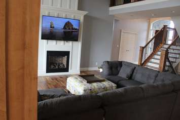 The regions first net-zero home is unveiled in Belle River, August 28, 2015.  (Photo by Jason Viau)