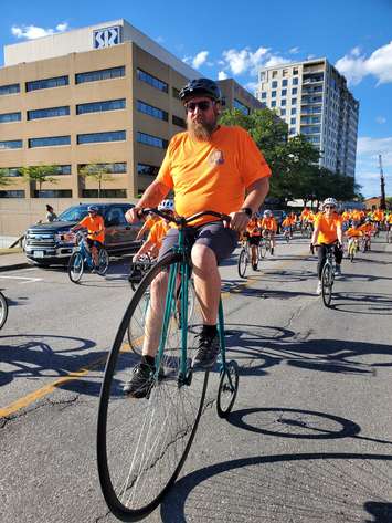 Cyclists taking part in the inaugural BIG Slow Roll. 29 July 2022. (Kerry's Klips Photography)