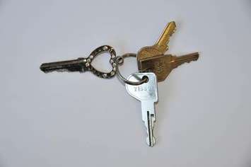 Sarnia Police seek the owners of these stolen sets of keys. July 21, 2016 Photo submitted by Sarnia Police.