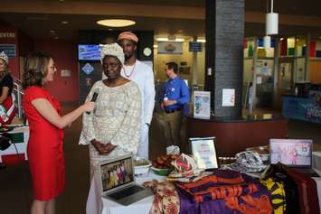 The African Village, new to this edition of Carrousel of the Nations, previews its offerings at the Windsor International Aquatic and Training Centre, June 4, 2019. Photo by Mark Brown/Blackburn News.