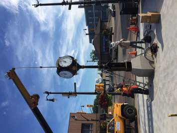 A Kingsville BIA project saw a new clock installed downtown on September 9, 2016. (Photo courtesy Kingsville BIA)