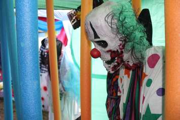The 6th edition of Reaper's Gate Haunted Backyard Maze is put on at 3150 California Ave. in Windsor in support of Street Help. Photo taken October 21, 2016. (Photo by Ricardo Veneza)