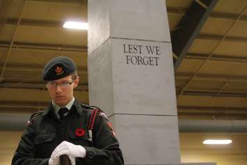 Remembrance Day ceremony at the John D. Bradley Centre, November 11, 2016 (Photo by Jake Kislinsky)