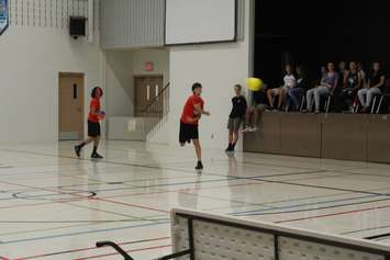 Red Feather's dodgeball game at Chatham Christian High School. Tuesday September 20, 2016. (Photo by Natalia Vega) 