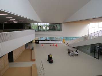 The atrium at the Bostwick Community Centre on Southdale Rd. W. (Photo by Miranda Chant, Blackburn News)