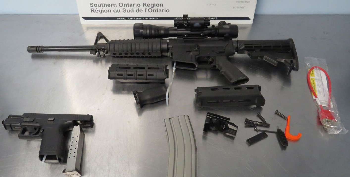 Border officials seize firearms at Ambassador Bridge