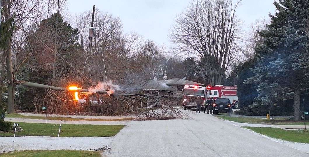 Strong winds down trees and power lines in CK