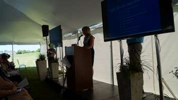 Lambton College hosts official ground breaking ceremony for new world class education facilities. June 22, 2016 (BlackburnNews.com photo by Melanie Irwin)