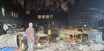 The aftermath of a fire at QPS Mechanical Heating and Cooling in Chatham. (Photo courtesy of QPS Mechanical)