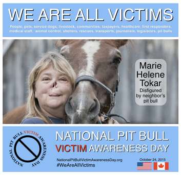 (Photo courtesy of  National Pit Bull Victim Awareness coalition)