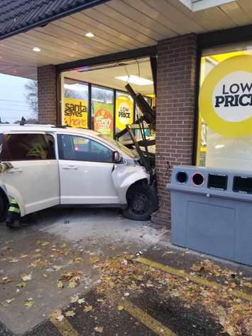 Crash at GT Express in Blenheim. November 10, 2019. (Photo courtesy of William Pembleton)