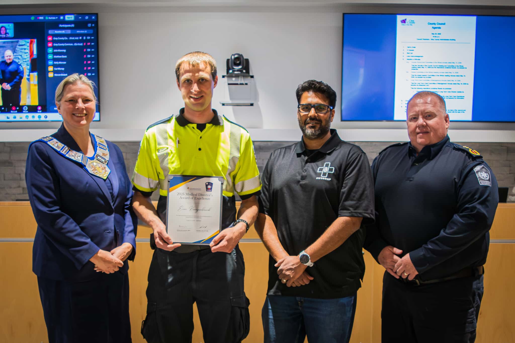Grey County honours three award-winning paramedics