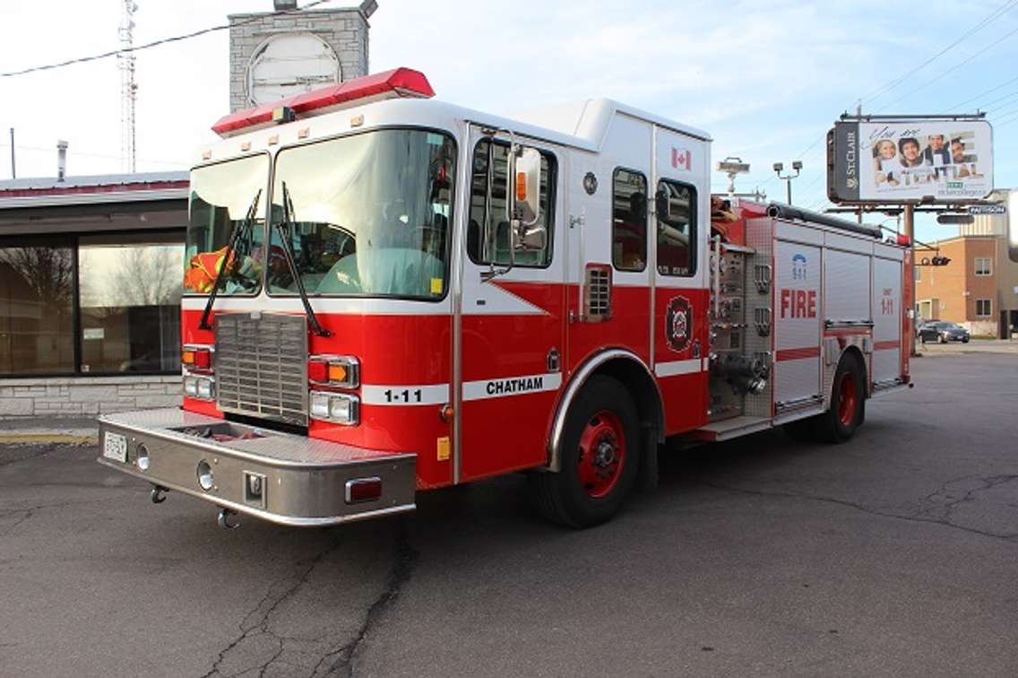 Chatham-Kent fire truck. (Photo by Natalia Vega)