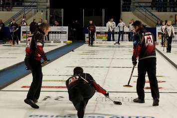 Teams took to the ice for the opening draw of the Princess Auto Elite 10 Grand Slam of Curling. (Photo by Angelica Haggert)