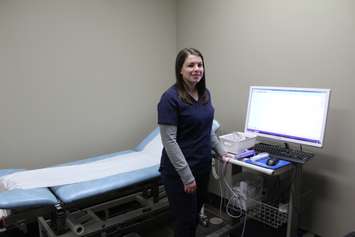 Cardiovascular Technician Kristen Gattozzi. March 21, 2017. (Photo by Natalia Vega) 