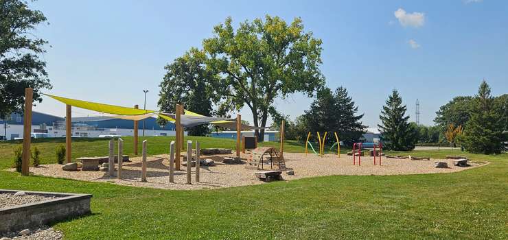 A completed playground at the YMCA's Jerry MCCaw Family Centre. Submitted.