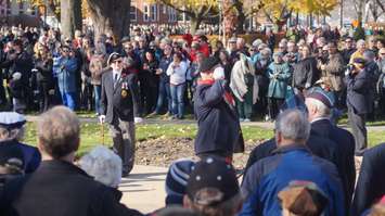 Remembrance Day ceremony at Sarnia's Veterans Park. November 11, 2014 (BlackburnNews.com photo)