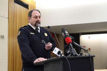 John Lee with Windsor Fire and Rescue Services, February 24, 2015. (Photo by Mike Vlasveld)
