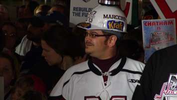 Superfan Chad Peterson in the crowd at Bash At The Barn (Photo by Jake Kislinsky)