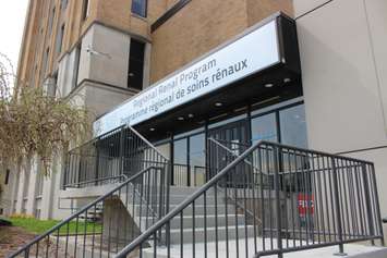 Windsor Regional Hospital's new renal care building opens on Goyeau St., April 26, 2017. (Photo by Mike Vlasveld)