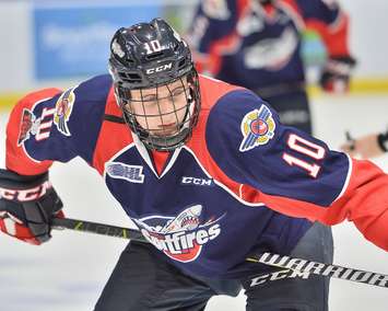 Jordan Frasca of the Windsor Spitfires. (Photo courtesy of Terry Wilson via OHL Images)