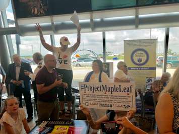 #ProjectONRoute presentation at the Tilbury ONRoute on Tuesday, July 30, 2019. (Photo by Allanah Wills)