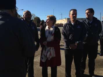 Kathleen Wynne visits Highbury Canco. October 16, 2015 (Photo by Kevin Black)
