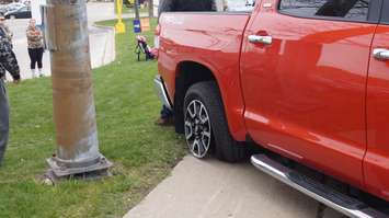 Five car pile-up on London Rd. at Lambton Mall Rd. April 28, 2016 (BlackburnNews.com Photo by Briana Carnegie)
