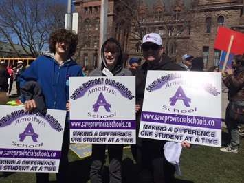 Queens Park Rally, April 14, 2016. Photo submitted by Cathy Pastorius.