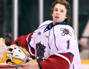 Kaden Fulcher of the Hamilton Bulldogs. Photo by Aaron Bell/OHL Images